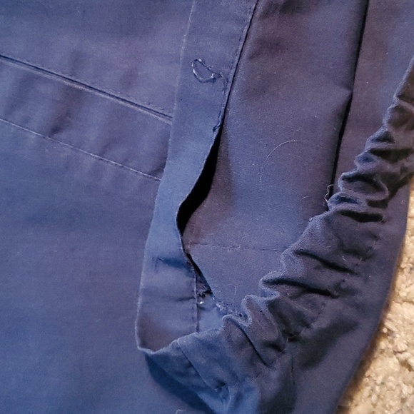 Vintage blue mens L/XL lightweight windbreaker rain bomber jacket - Picture 10 of 10